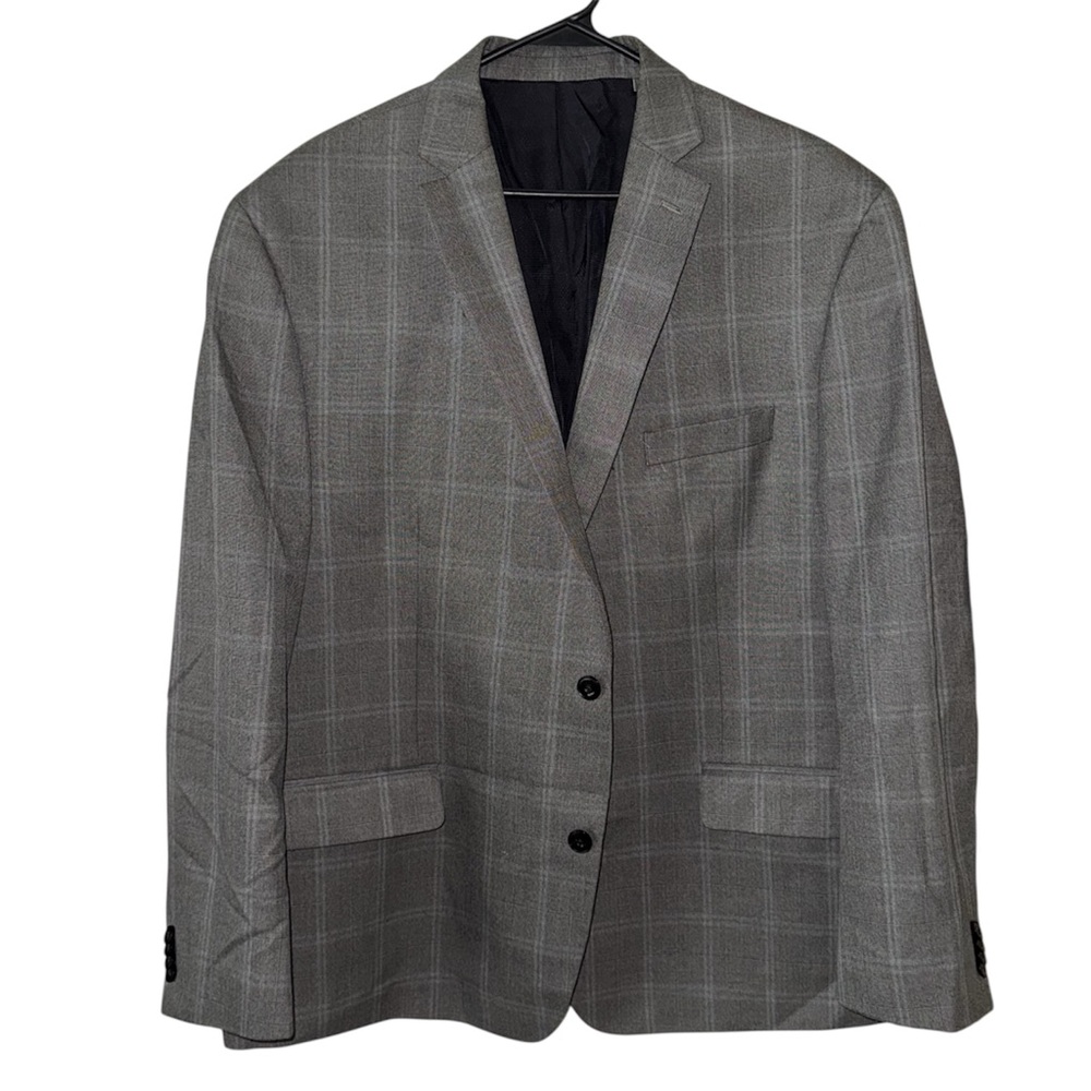 Michael Kors Men's Gray Plaid Blazer
